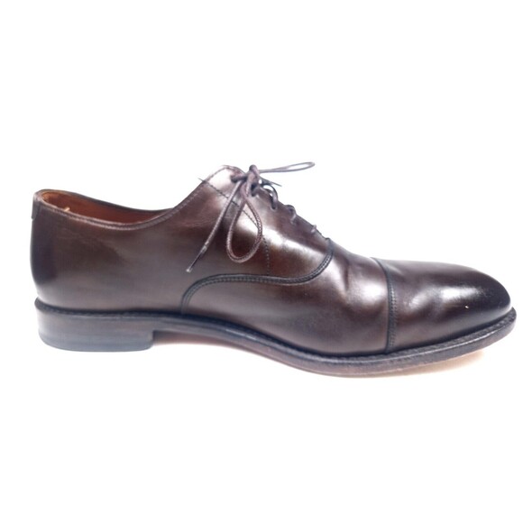 Allen Edmonds Exchange Place Brown Cap Toe Size 11 D Oxford Dress Shoes main image 6